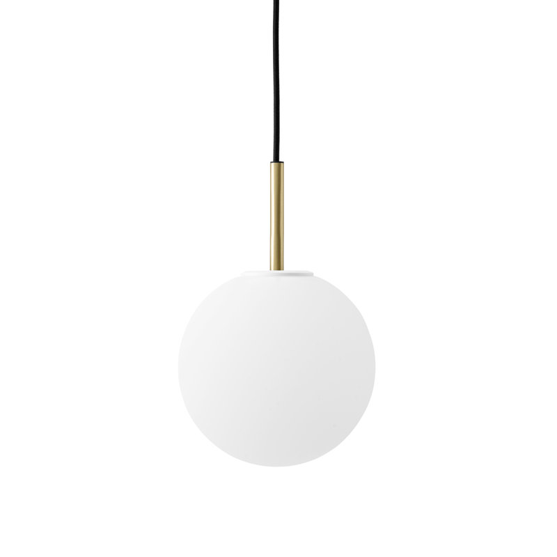 TR Bulb Series 1 - Light Pendant, Matte White, Polished Steel
