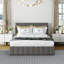 Lit Upholsted Platm avec système de rangement hydraulique