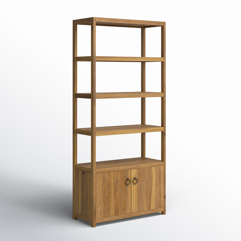 Elin Etagere Bookcase, Natural