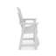 Chaise de comptoir foncé de style Adirondack - Bois d'œuvre en polyéthylène haute densité élégant pour la salle à manger (à l'exception de la table)-1446529899