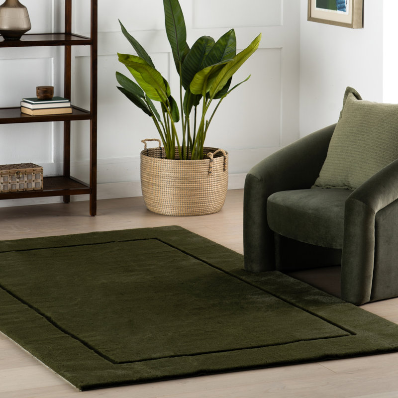 Auralyn Solid Washable Area Rug, Rectangle 6' x 9'