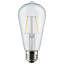24Ft - LED String Light - 12 Vintage ST19 Bulbs Included - 120 Volts