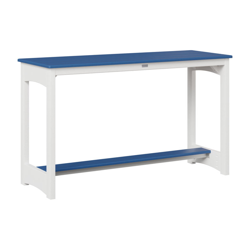 Berlin Gardens Balcony Counter Height Table, Pacific Blue, 35.5" H x 60" W x 22" D