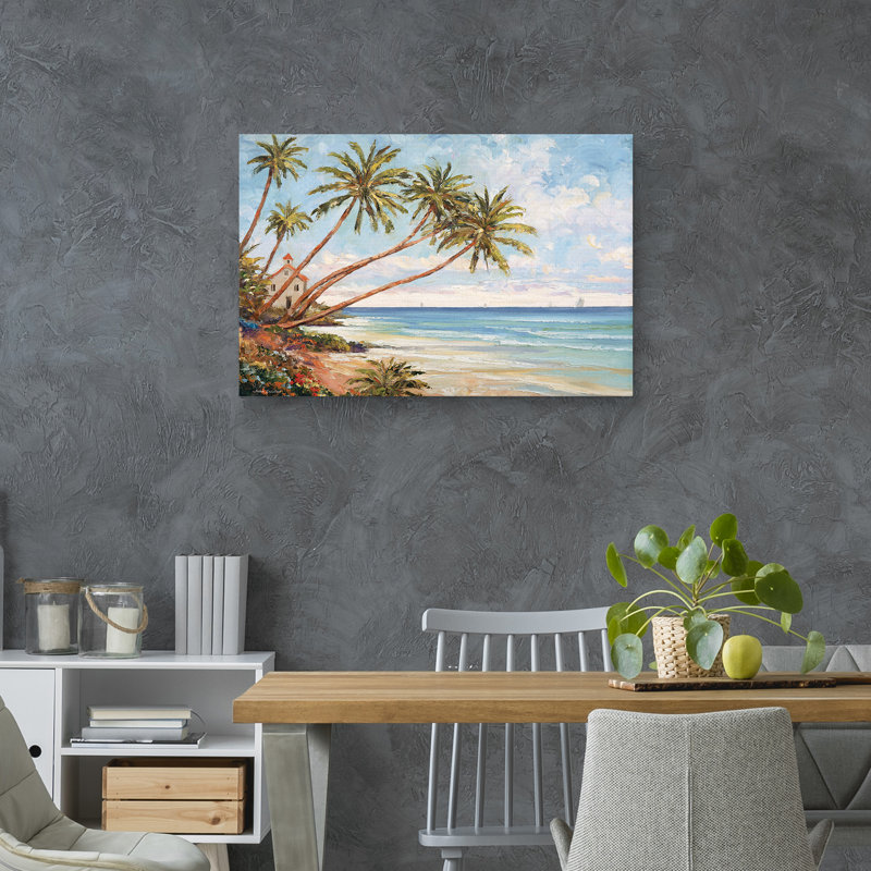 «Seaside Vista» par John Zaccheo - reproduction sur toile sans cadre