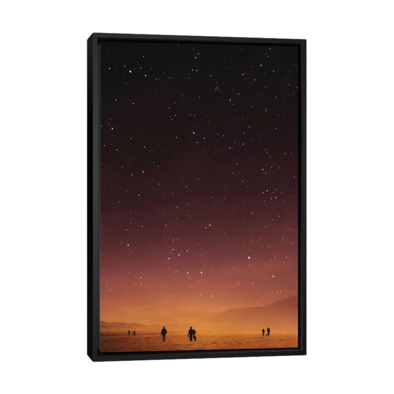" Planet Walk " by Stoian Hitrov, 26" H x 18" W x 1.5" D, No Mat, Black Framed Canvas