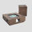 Square Concrete Propane Smokeless Fire Pit Table
