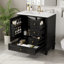 Meuble-lavabo avec lavabo, tablette et trois tiroirs-1845282574