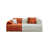 Blanc / orange sélectionné