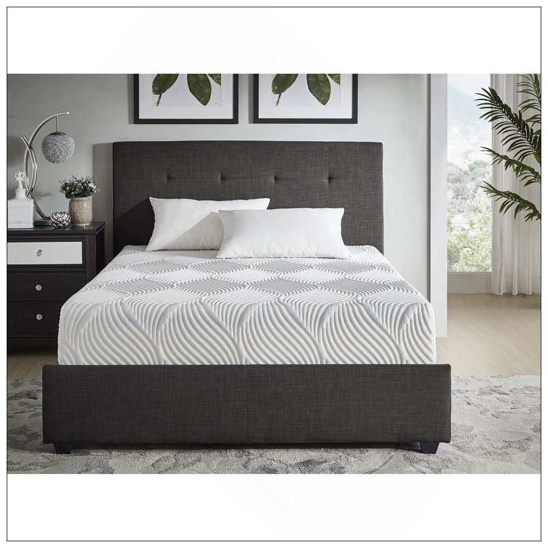 Matelas en mousse viscoélastique imprégnée de gel de 10 pouces, ferme, blanc, matelas dans une boîte