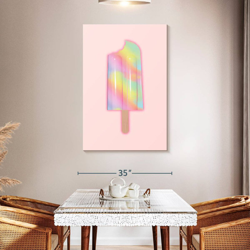 Yarlin Unicorn Popsicle, 48" H x 32" W