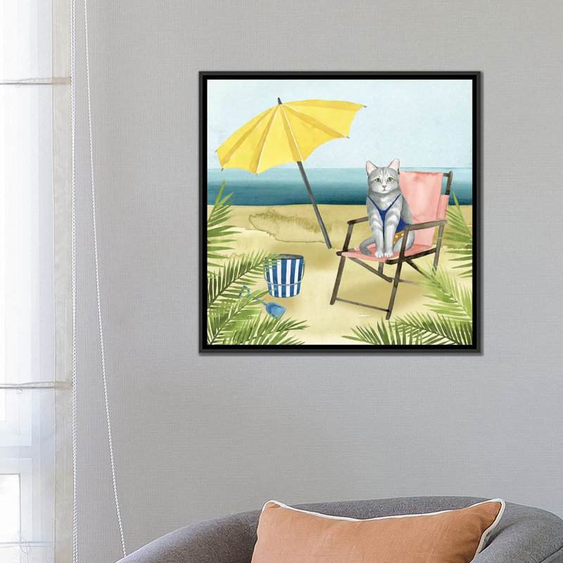 « côtier montages ii », reproduction sur toile, H 18 po x l 18 po x P 1,5 po, Toile avec cadre noir, Pas de tapis