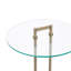 Table d'appoint ronde en verre et marbre-119048299