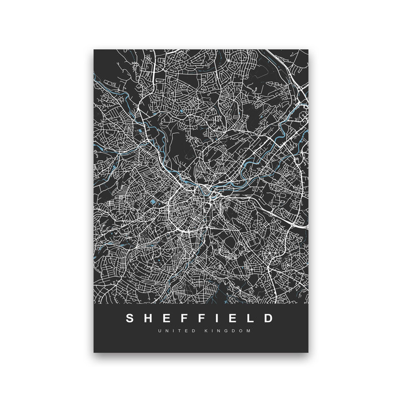 Sheffield III 1 Piece Wall Art, 42cm H x 30cm W x 1cm D, Paper Print