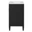 Meuble-lavabo de 24 pouces avec lavabo en céramique, 2 portes et tiroir coulissant pour petits espaces