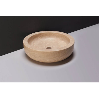 Forzalaqua Granite Handmade Circular Bathroom Sink
