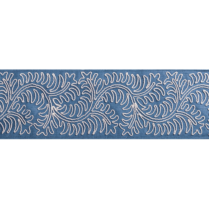 Treillis Passementerie II Sirine Tape Fabric, Blue