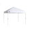 Auvent escamotable à pieds droits C100 de 10 pi x 10 pi Quik Shade 1 mur, blanc