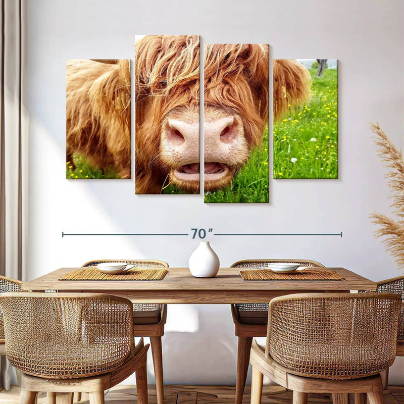 Brampt Long Hair Cow, 42" H x 68" W