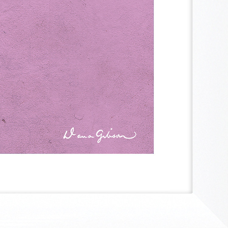 «Leopard Series» par Dana Gibson, reproduction d'art sur papier encadrée, Blanc