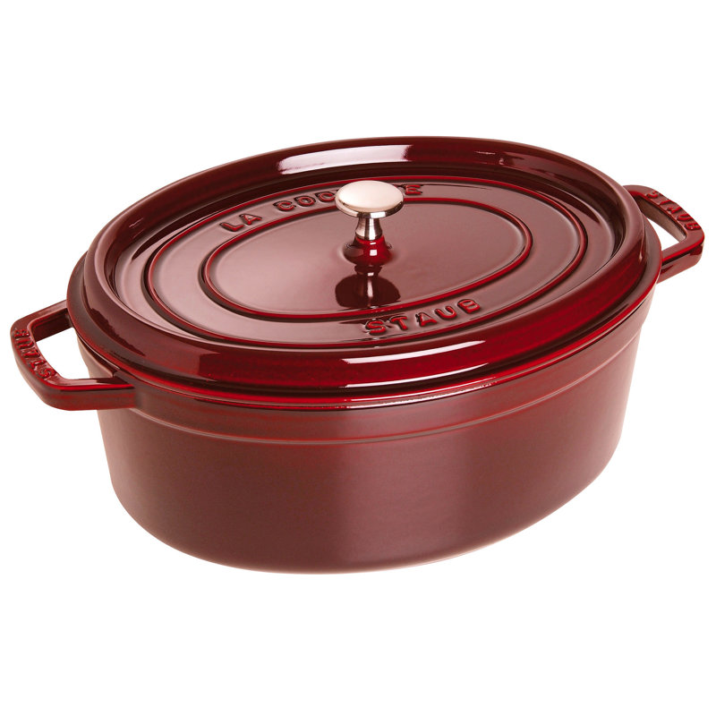 Cocotte ovale en fonte Staub, Grenadine, 7,08 pte