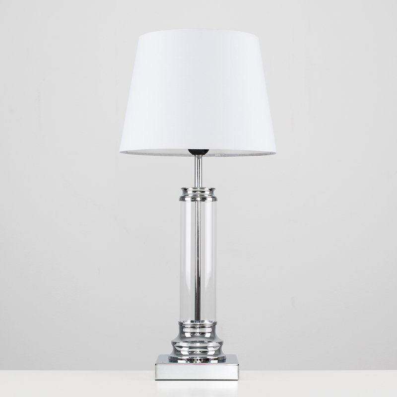 Babille Table Lamp, White, No