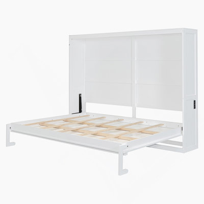 Woden Frame Murphy Bed Wall Bed, Platform Bed For Bedroom