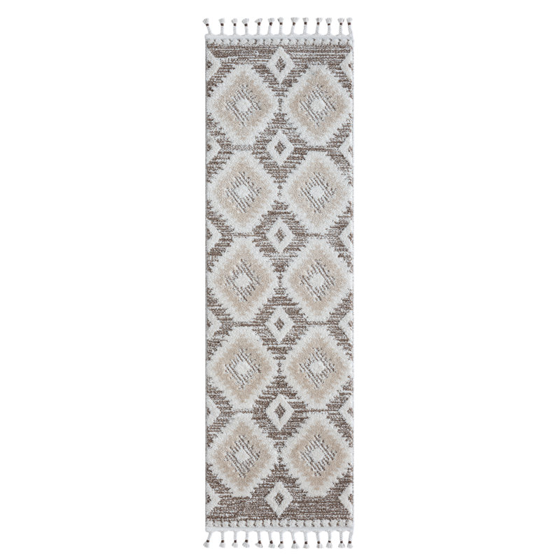 Mcniel Geometric Indoor Rug, Runner 2' x 7'
