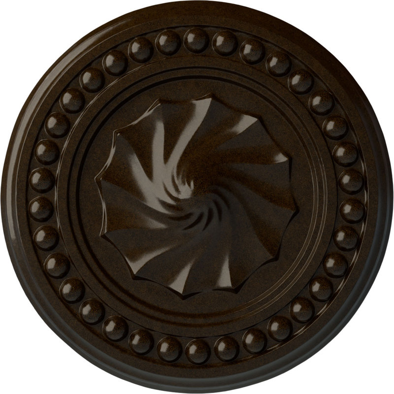 Médaillon de plafond H 15,75 po x l 15,75 po x P 2 po Foster, Bronze