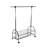 Chrome Metal Clothes Rack Extendable Bar