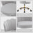 Izdyhaar Velvet Swivel Task Chair with Tufted Back-1617736433