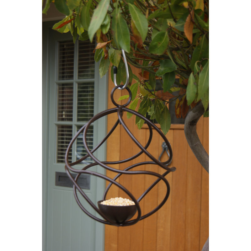 Healy Metal Hanging Decorative Bird Feeder, 30cm H x 30cm W x 30cm D