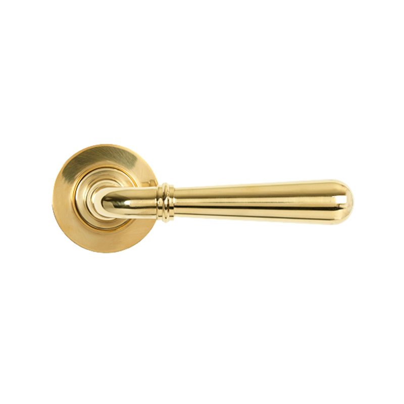 Door Handle, Polished Brass