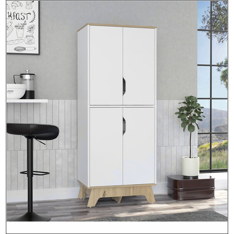 Brinnon Rectangle Kitchen Pantry Light Oak