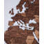 Carte du monde en bois 3D chêne-132508891