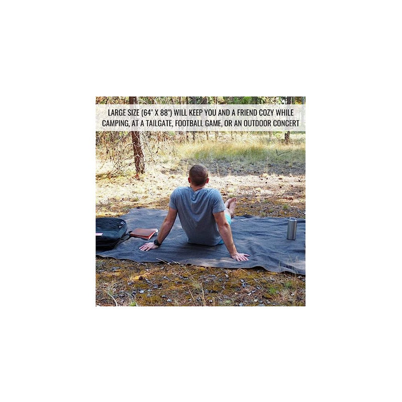 Couverture militaire en laine, Bleu royal