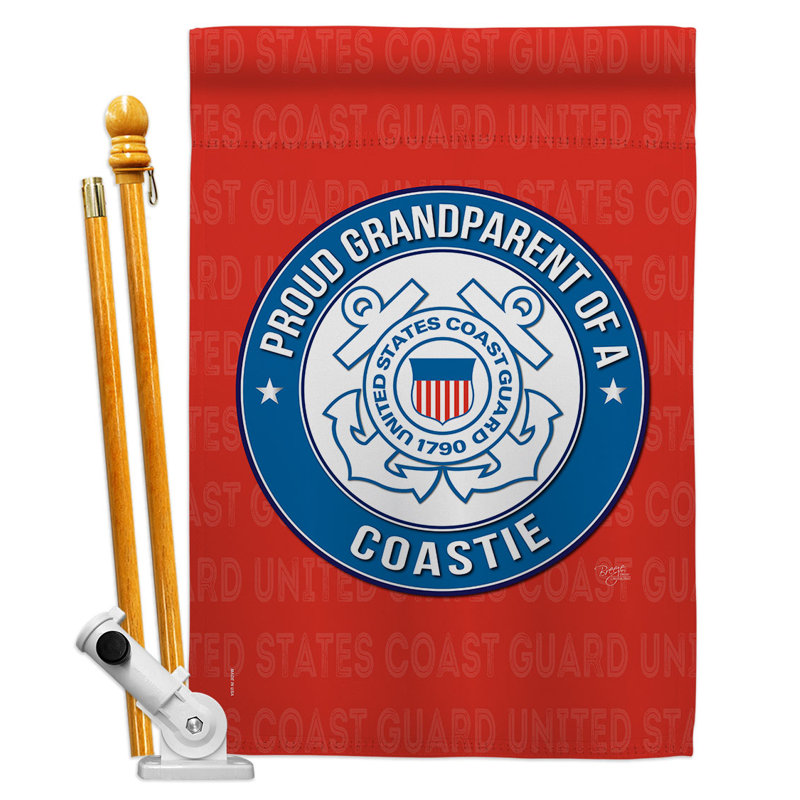 Double Sided 40'' H x 28'' W Polyester Flag Set
