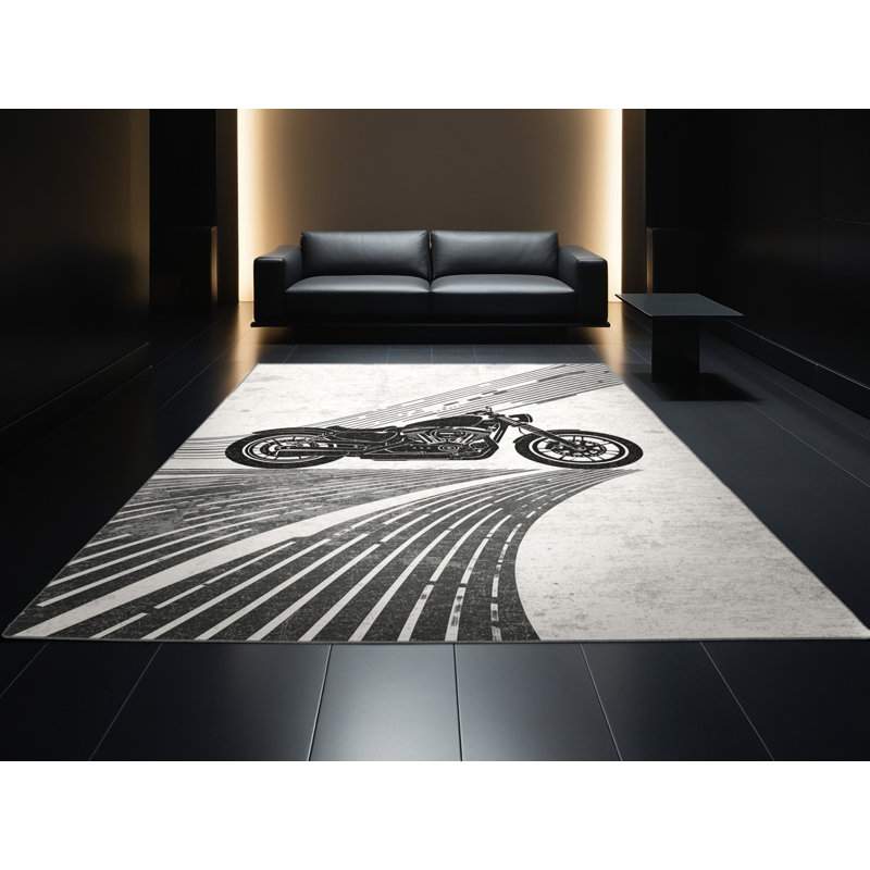 Tapis arc-en-ciel lavable à la machine Cyberpunk, 2 x 5
