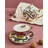 Spode Creatures Of Curiosity Tea & Sauc Cpe 7Oz (Blk/Crm)
