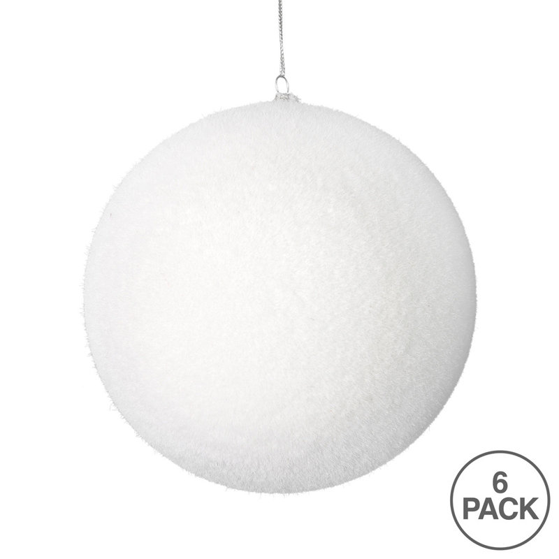 Ornement boule floquée