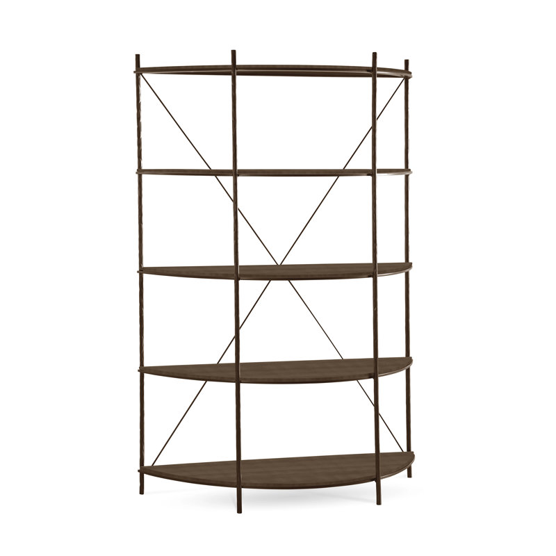 Étagère à livres H 67 "x l 55,44" Baldwin, Marron antique, Noix de cajou