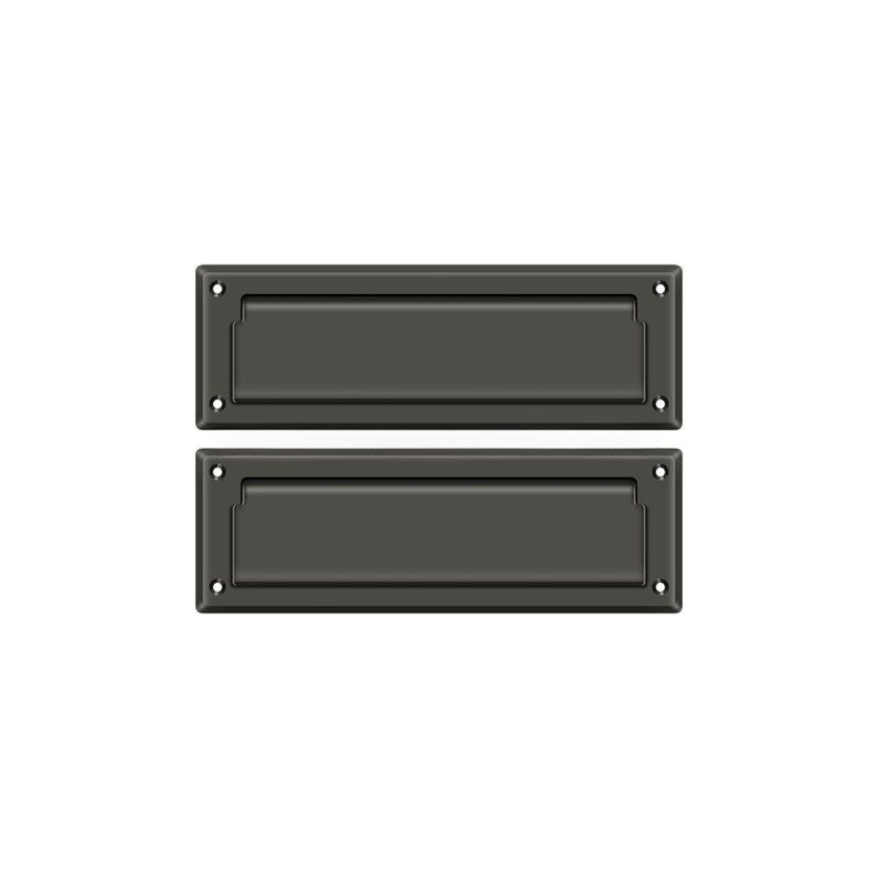 9" in x 3" Brass Mail Slot, Oil Rubbed Bronze
