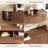 71"Modern Minimalist Floating Walnut Media Console with 3 Flip Cabinets, Pre-Assembled Brown Wall Mounted TV Stands for Living Room