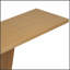 Console Mirod avec placage en bois naturel, conception à base en V pour une polyvalence classique, parfaite pour exposer vos articles préférés, assemblage facile-1486657949