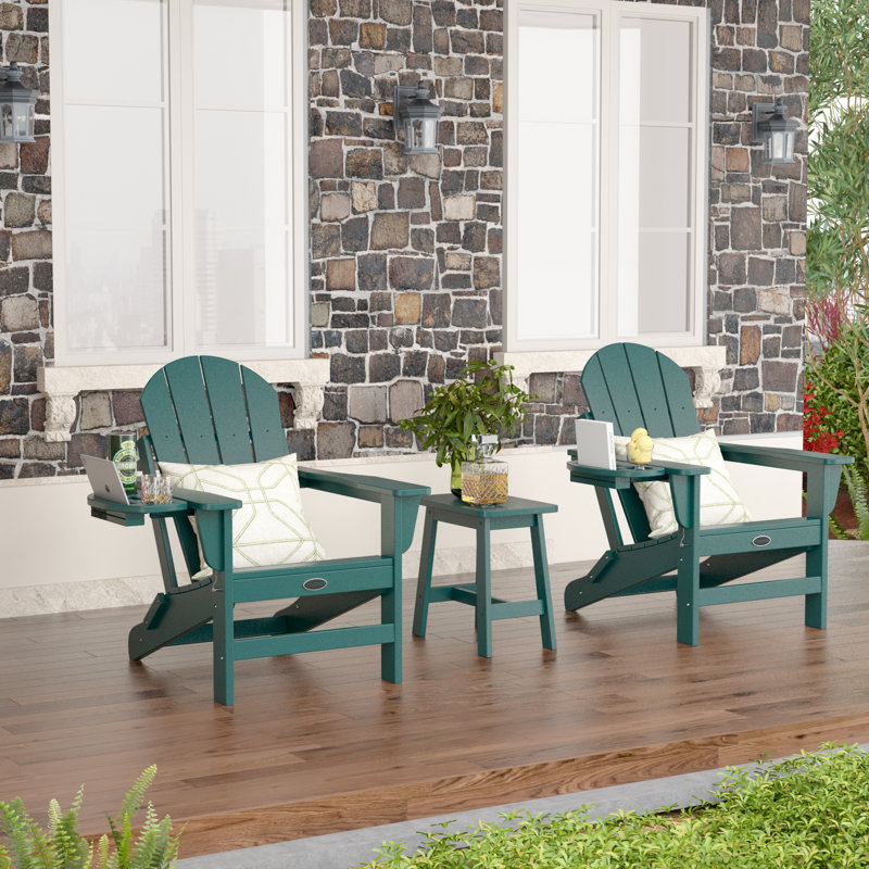 Chaise Adirondack pliante Garbani, Vert foncé