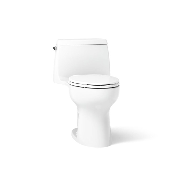 Santa Rosa Comfort Height One-Piece Compact Elongated 1.28 Gpf Toilet With Revolution 360 Swirl Flushing Technology And Continuousclean St