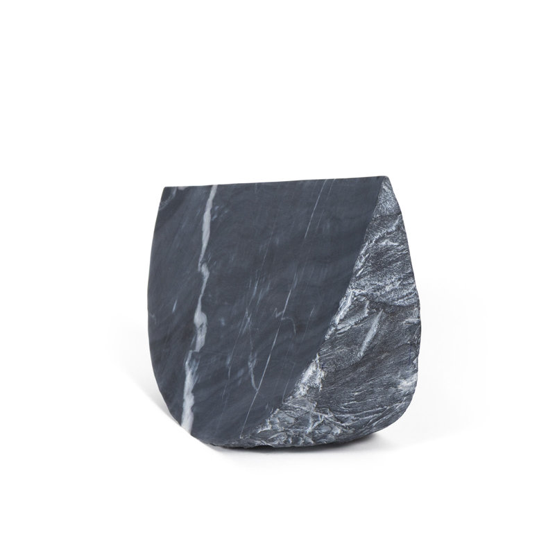 Terra Marble Accessory Small (Black), 7" H x 12" W x 4" D
