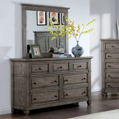 Commode 7 tiroirs avec miroir Wilniya
