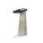 Raz End Table-Grey Layered Marble