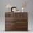 Modern 9 Drawer Dresser for Bedroom with Fluted Panel,Walnut Bedroom Dresser,40"H Tall Dresser Chest For Living Room-818416621