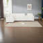 Canapé modulaire polyvalent, chenille blanche, style moderne avec canapé-lit réglable et solutions de rangement